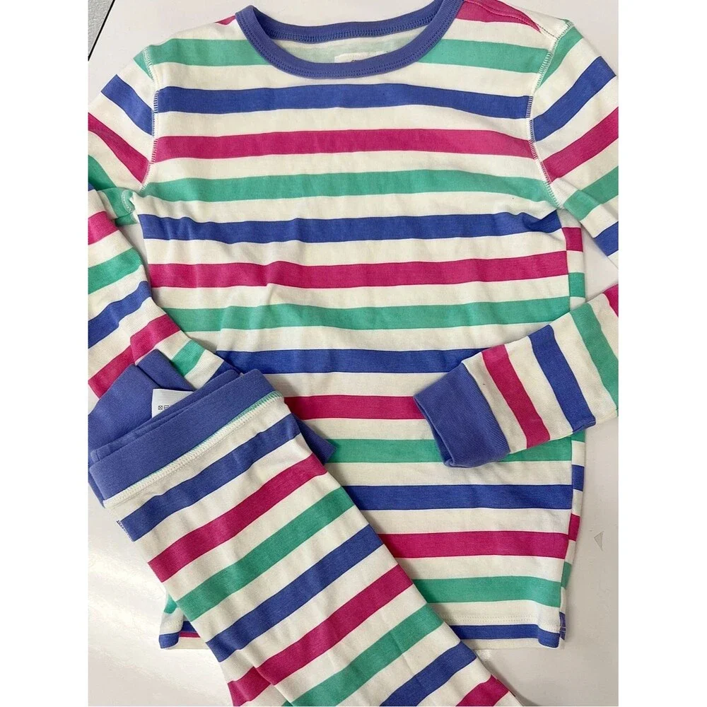 Crewcuts (J.Crew) Unisex Kids Size 10 Striped Pajama Long Sleeve Pants